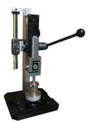 TEX 555R, quick action manual test stand + digital ruler