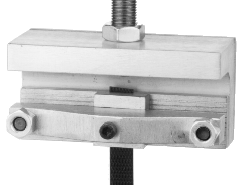 Two bolts flat anvils clamp